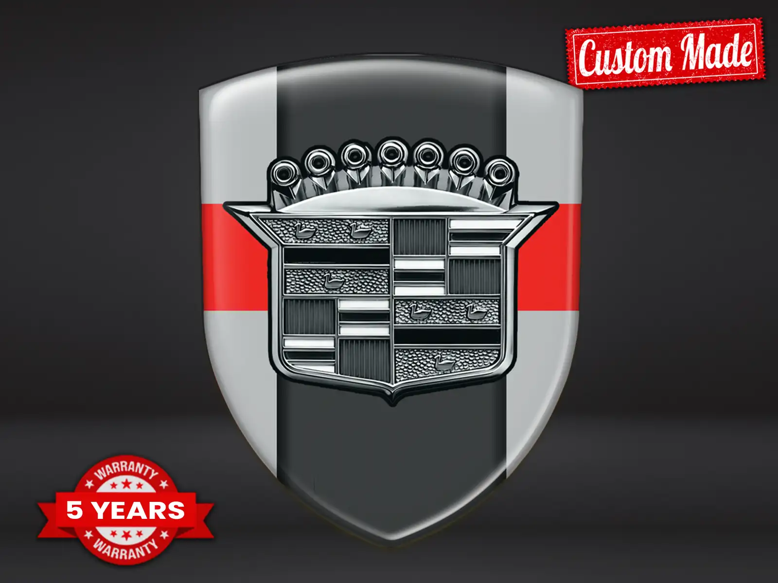 Cadillac Sticker Bombé Édition Drift Finition Dôme Premium